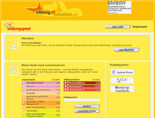 Tablet Screenshot of bildungspool.bildung.at