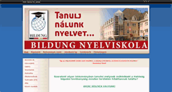Desktop Screenshot of bildung.hu